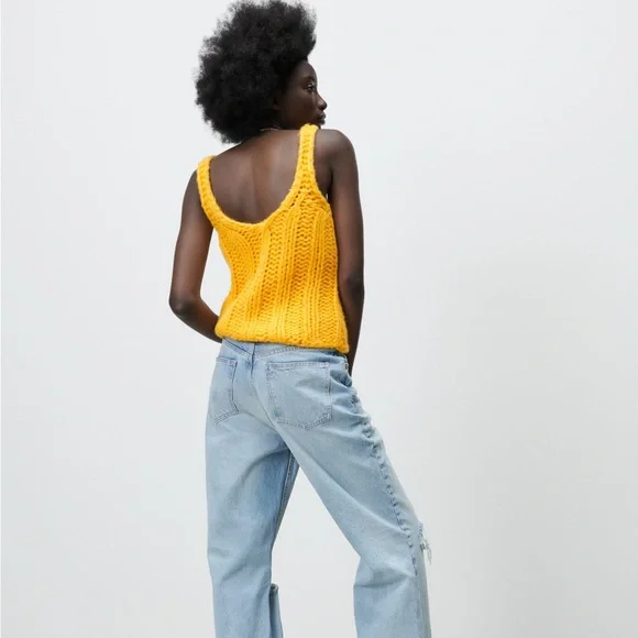 Zara STRAPPY KNIT TOP - Picture 5 of 8